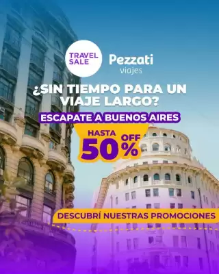Pezzati Viajes (válido hasta 5-09)