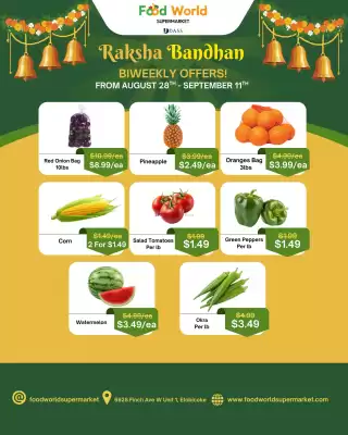 Food World Supermarket flyer (valid until 11-09)