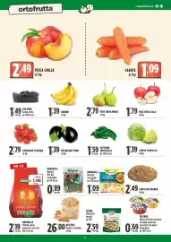 Volantino Rossotono Carrefour Pagina 4: Carta delle Insalate €1,09, Banane €1,39