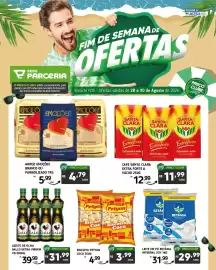 Encarte Rede Parceria Página 2: Biscoito petyan coco €3,99, Café santa clara extra forte a vácuo €11,99