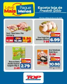 Encarte Rede Top Página 2: Pernil / Paleta Suína c/ Pele Resfriada kg €9,98, Carne Frango Coxa Sobrecoxa s/Dorso €6,99