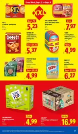 Lidl weekly ad week 36 Page 17: Skinny Pop original popcorn €4,99, Uglies kettle chips, variety pack €16,99