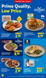 Lidl weekly ad week 36 Page 4: Butcher's Specialty fresh beef skirt steak €8,99