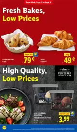 Lidl weekly ad week 36 Page 8: Lidl Plus cranberry orange scone €0,79, Butter croissant €0,49