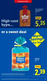 Lidl weekly ad week 36 Page 9: King's Hawaiian original Hawaiian sweet rolls €5,35, Hawaiian sweet rolls €2,39