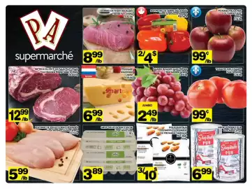Supermarché PA flyer Page 1: Famiglia mini rolls spinach & cheese €10,00, Thawed Tuna Steaks €8,99