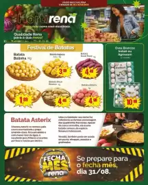 Catálogo Supermercados Rena Página 6: Ovos Brancos Indaiá ou Agrowam €10,99, Batata Bolinha €9,99