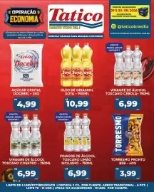 Tabloide Tatico Página 2: Vinagre de álcool toscano cebola €6,99, Açúcar cristal docebel €4,99