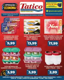 Tabloide Tatico Página 5: Papel higiênico neve 30m folha dupla toque de seda €17,99, Papel toalha kitchen €13,99