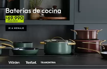 Catálogo Falabella Página 13: Baterias de cocina €69.990,00