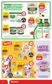Auchan akciós újság hét 35 Oldal 12: DANONE ACTIVIA ROST MIX&GO JOGHURT GRANOLÁVAL €399,00, DANONE ACTIVIA KEFIRITÁL €399,00