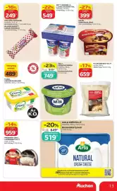 Auchan akciós újság hét 35 Oldal 13: PÖTTYÖS Túró Rudi €249,00, Hajdú Reszelt Sajt €659,00