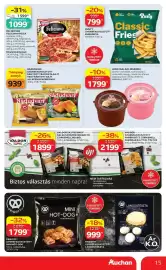 Auchan akciós újság hét 35 Oldal 15: RUSTY GYORSFAGYASZTOTT BURGONYA €799,00, LEDO CSALÁDI JÉGKRÉM €1.799,00