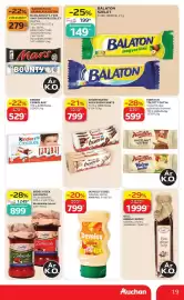 Auchan akciós újság hét 35 Oldal 19: Mars, Bounty, Twix vagy Snickers szelet €279,00, KINDER Csokoládé €529,00