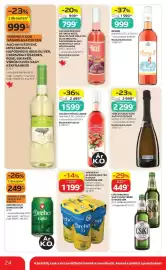 Auchan akciós újság hét 35 Oldal 24: BB bor €1.599,00, Auchan Kedvenc Mészáros Pál €999,00