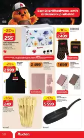 Auchan akciós újság hét 35 Oldal 50: KONYHAI TEXTILSZETT €2.499,00, AUCHAN KEDVENC SZALVÉTA €255,00