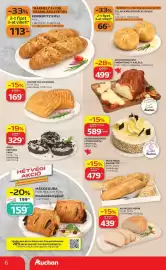 Auchan akciós újság hét 35 Oldal 6: KORNSPITZ KIFLI €113,00, TELJES KIŐRLÉSŰ BÉCSI ZSEMLE €66,00