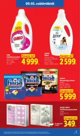 Lidl akciós újság hét 36 Oldal 17: OMO €4.999,00, LENOR Öblítő €2.599,00