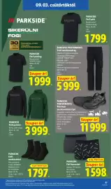 Lidl akciós újság hét 36 Oldal 27: PARKSIDE €1.799,00, PARKSIDE Férfi pólóing €1.999,00
