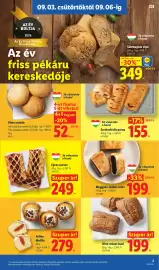 Lidl akciós újság hét 36 Oldal 3: Sokmagvas cipó €349,00, Sertésvirslis párna €155,00