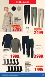 Lidl akciós újság hét 36 Oldal 49: Esmara Női plüss szabadidőnadrág €2.499,00, ESMARA Női plüss szabadidőpulóver €2.799,00