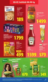 Lidl akciós újság hét 36 Oldal 61: HEINZ Ketchup €1.599,00, NONGSHIM €1.799,00