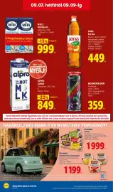 Lidl akciós újság hét 36 Oldal 62: ALPRO Zabital €849,00, JANA Ice Tea €449,00
