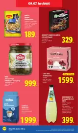 Lidl akciós újság hét 36 Oldal 66: CAFE FREI Kávékapszula €1.599,00, REGE €999,00