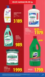 Lidl akciós újság hét 36 Oldal 69: Domestos €1.799,00, Sanytol fertőtlenítő por €1.999,00