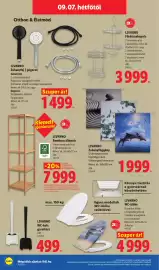 Lidl akciós újság hét 36 Oldal 24: LIVARNO Fürdőszobapolc €3.999,00, LIVARNO Zuhanyfej / gégecső €1.499,00