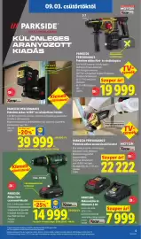 Lidl akciós újság hét 36 Oldal 3: PARKSIDE PERFORMANCE Prémium akkus sarokcsiszoló készlet €22.222,00