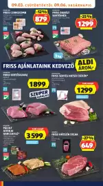 ALDI akciós újság hét 36 Oldal 10: Friss sertéskaraj €1.899,00, PELSOFISH PÁCOLT AFRIKAI HARCSAFILÉ €3.599,00