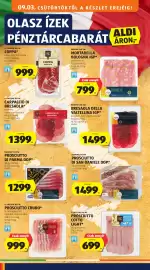 ALDI akciós újság hét 36 Oldal 22: Prosciutto di Parma DOP €1.299,00, IL TAGLIERE DEL RE PROSCIUTTO CRUDO €999,00