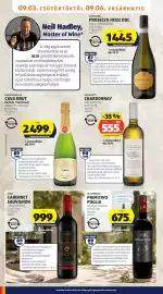 ALDI akciós újság hét 36 Oldal 26: VALLA GATTI CHARDONNAY €555,00, BARON AMARILLO CAVA BRUT €2.499,00