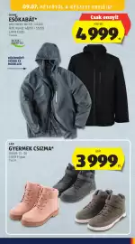 ALDI akciós újság hét 36 Oldal 50: L&D GYERMEK CSIZMA €3.999,00, L&D Gyermek Farmer Joggernadrág €2.499,00