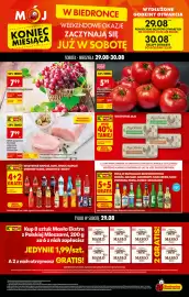 Biedronka gazetka Strona 1: Pomidor malinowy polski układany na wagę €5,99, Winogrono różowe na wagę €7,99