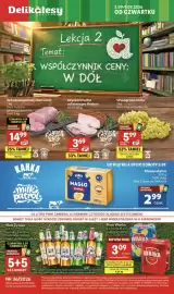 Delikatesy Centrum gazetka tydzień 36 Strona 1: Schab wieprzowy bez kości €14,99, Szyinka krucha od szwagra Krakus €3,69