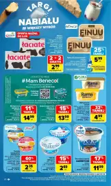 Carrefour gazetka tydzień 36 Strona 22: Margaryna RAMA €4,99, Serek Bieluch €2,69