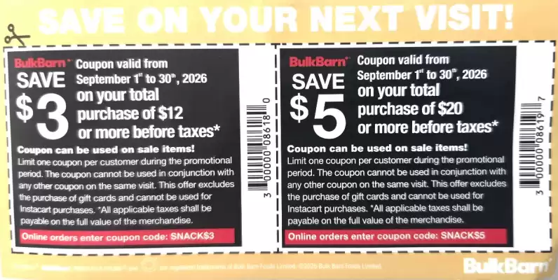 Bulk Barn flyer (valid until 30-09)