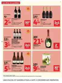 Catalogue Auchan page 16: PROSECCO DOC €4,99, BERTICOT Secret de Berticot €2,30