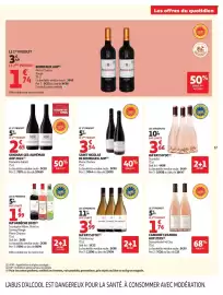 Catalogue Auchan page 17: Scarlette €10,98, Pierre Chanau Saint Nicolas de Bourgueil AOP €9,44