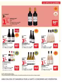 Catalogue Auchan page 17: Scarlette €10,98, Pierre Chanau Saint Nicolas de Bourgueil AOP €9,44