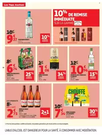 Catalogue Auchan page 18: CH'TI BIÈRE BLONDE €1,06, DESPerados BIÈRE TROPICAL €6,74