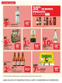 Catalogue Auchan page 18: CH'TI BIÈRE BLONDE €1,06, DESPerados BIÈRE TROPICAL €6,74