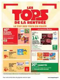 Catalogue Auchan page 2: DR OETKER PIZZA 4 FROMAGES RISTORANTE €4,99, Lactel Lait demi-écrémé €9,99