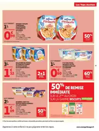 Catalogue Auchan page 21: P'tit Souper Nestlé €1,32, Nestlé P'tit Onctueux €0,80