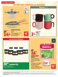 Catalogue Auchan page 24: LE MUG 35 CL €1,99, Blanrève COUETTE TEMPÉRÉE €16,00