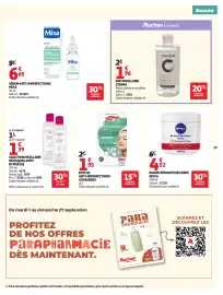 Catalogue Auchan page 30: Mixa SÉRUM ANTI-IMPERFECTIONS €6,65, NIVEA Baume Réparateur Corps €4,52