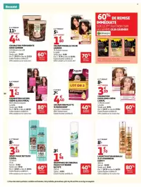 Catalogue Auchan page 32: Palette COLORATION €4,40, Batiste Shampoing sec original €1,98