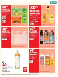 Catalogue Auchan page 33: ACTIVLONG SHAMPOOING ACTIKIDS €4,40, FRANCK PROVOST LAQUE VOLUME PROFESSIONNELLE €5,00
